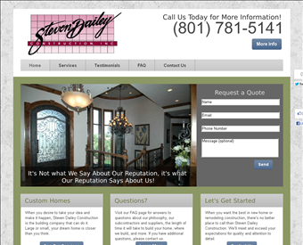 Steven Dailey Construction web screenshot