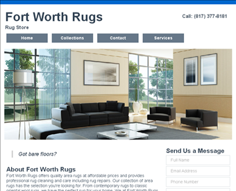 Fort Worth Rugs web screenshot