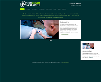 Texas Premier Locksmith web screenshot