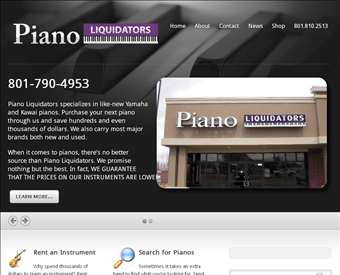 Piano Liquidators web screenshot
