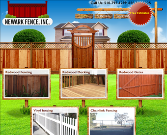 Newark Fence web screenshot