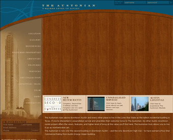 The Austonian web screenshot