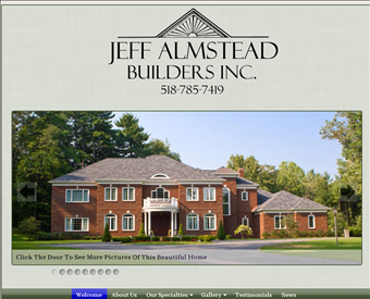 Jeff Almstead Builders web screenshot