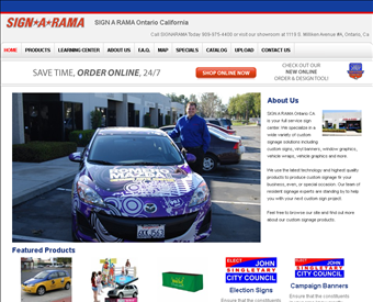 Sign A Rama - Advertising Signs Riverside web screenshot