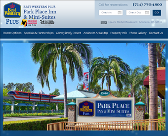 Best Western Plus Park Place Inn & Mini-Suites web screenshot