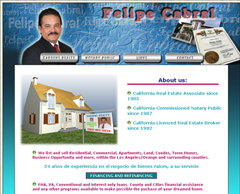 Felipe Cabral, - Notary Public web screenshot