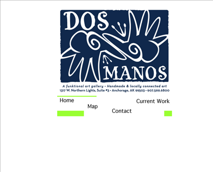 Dos Manos web screenshot