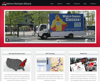 Baltimore Washington Billboards web screenshot