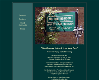 The Cutting Room of Chicago web screenshot