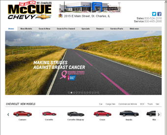 Don McCue Chevrolet web screenshot