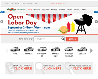 Autobarn Subaru of Countryside web screenshot