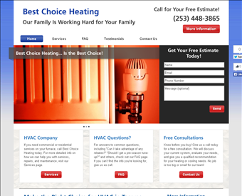Best Choice Heating web screenshot