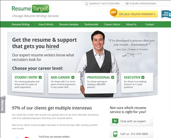 Resume Target web screenshot
