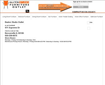 Baxton Studio Outlet web screenshot