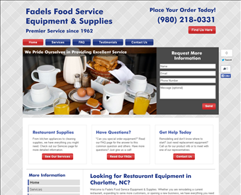 Fadels Food Service Equipment & Supplies web screenshot