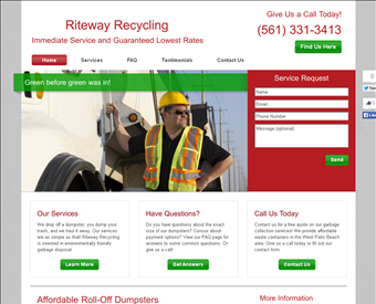 Riteway Recycling web screenshot