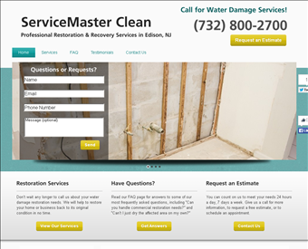 Servicemaster Clean Professional Restoration web screenshot