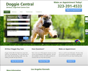 Doggie Central web screenshot