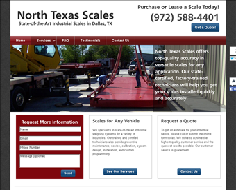 North Texas Scales web screenshot