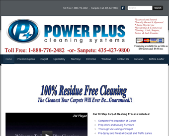 Power Plus Cleaning Systems Inc. web screenshot
