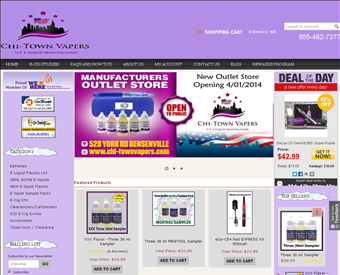 Chi-Town Vapers, LLC web screenshot