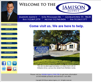 Jamison Agency web screenshot