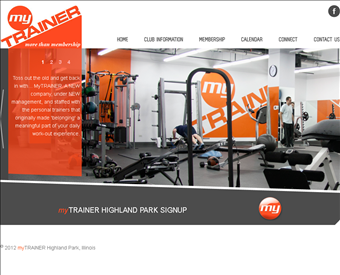 myTRAINERhp web screenshot