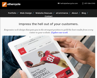 Ethercycle web screenshot