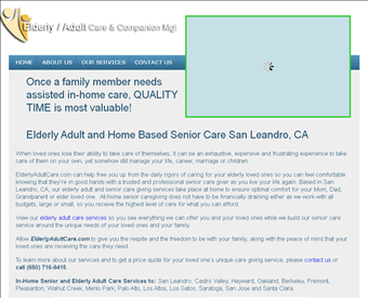 Elderly Adult Care & Companion Mgt. web screenshot