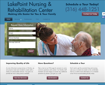 Lakepoint Nursing & Rehabilitation Center web screenshot