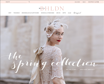BHLDN web screenshot