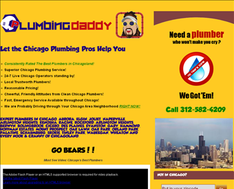 Plumbing Daddy web screenshot