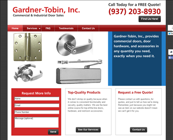 Gardner-Tobin, Inc. web screenshot