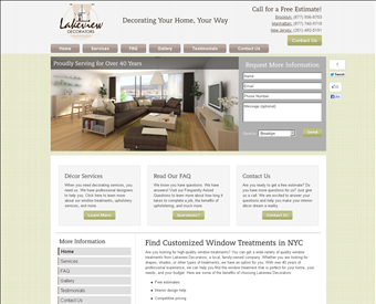 Lakeview Decorators web screenshot