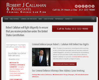 Robert J Callahan & Associates web screenshot