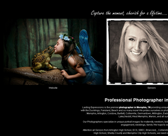 Lasting Expressions Portraits web screenshot