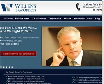 Willens Law Offices web screenshot