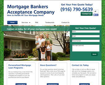 Mortgage Bankers Acceptance Company web screenshot