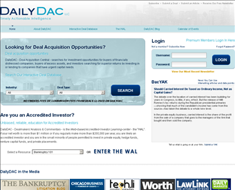 DailyDAC web screenshot
