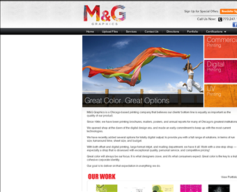 M&G Graphics web screenshot