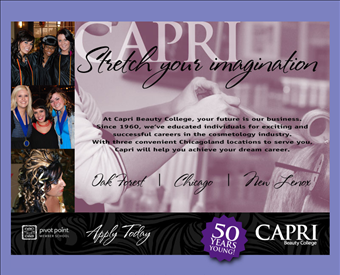 Capri Beauty College web screenshot
