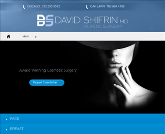 David Shifrin MD Plastic Surgery web screenshot