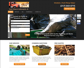 Ray's Trash Service, Inc. web screenshot