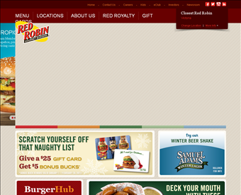Red Robin Gourmet Burgers Nampa web screenshot