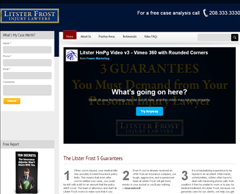 Litster Frost Injury Lawyers web screenshot