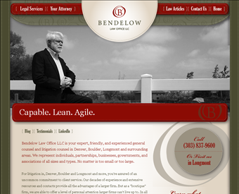 Bendelow Law Office LLC web screenshot