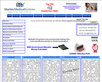 Maritec Medical Systems - Medisoft Cleveland web screenshot