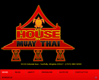 The House of Muay Thai International web screenshot