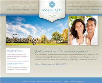Associates In Dentistry web screenshot