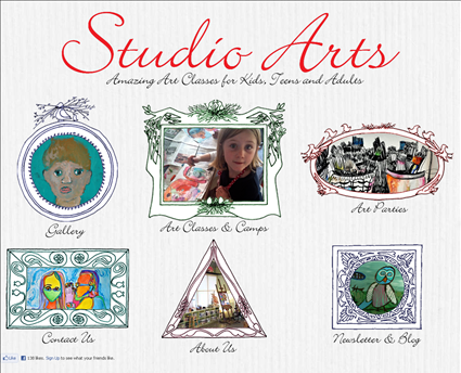 Studio Arts Dallas web screenshot